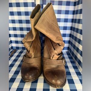 Steve Madden Freeway Leather Boots Women’s Size 8